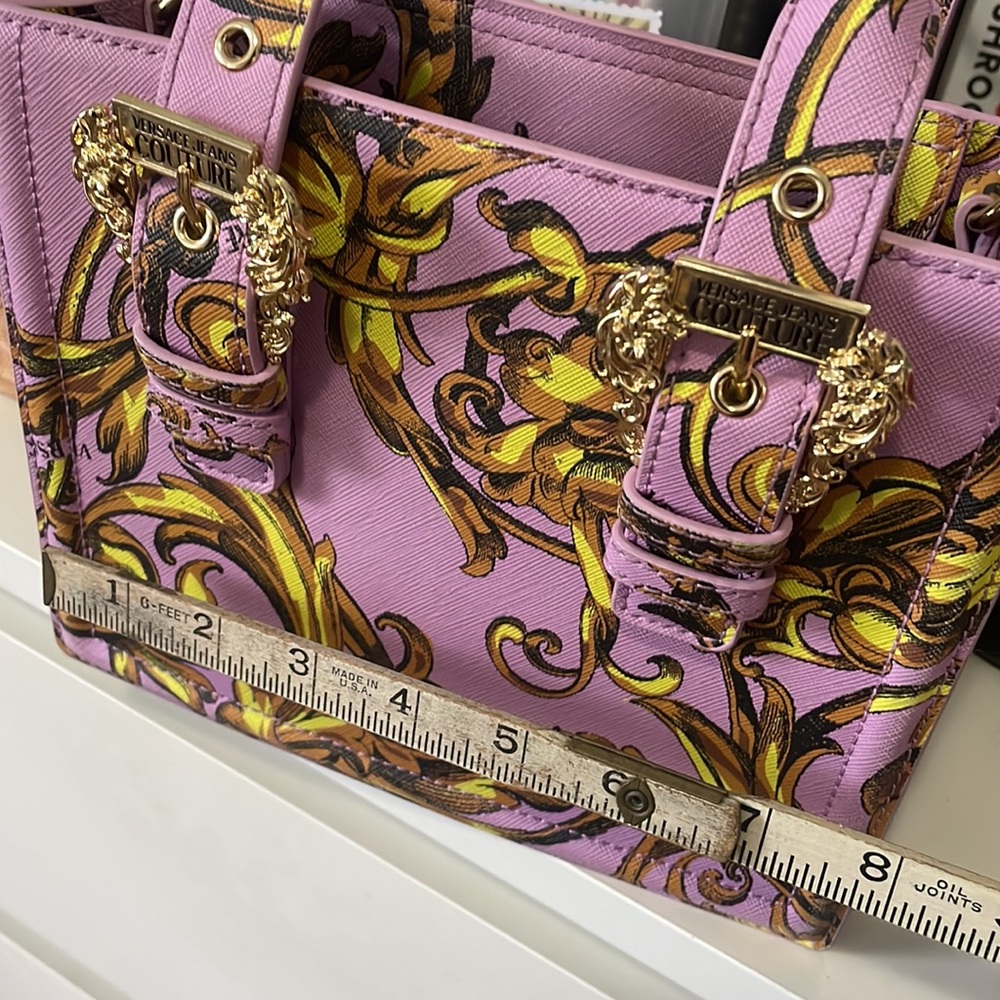 Baroque Versace Jeans Couture vinyl purse beautiful gold details